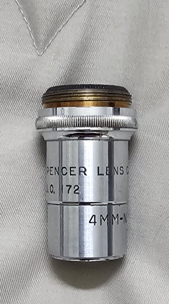 Spencer Lens 4mm N.A. 0.66-44x Microscope Objective