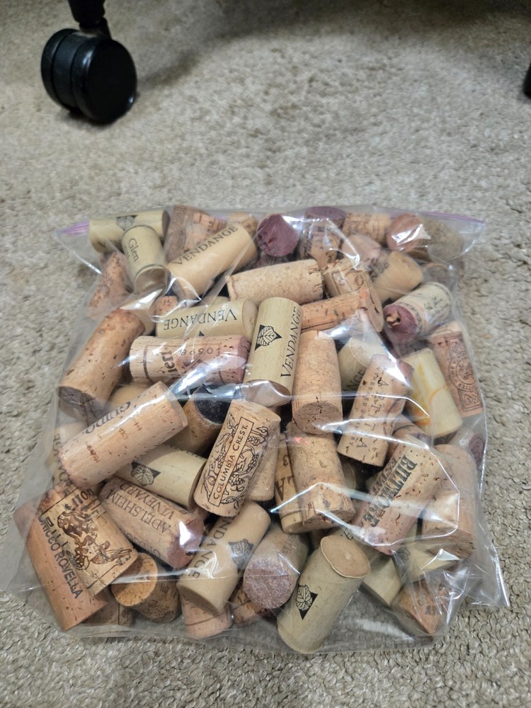 Large Lot of 100 Corks - Various Sizes