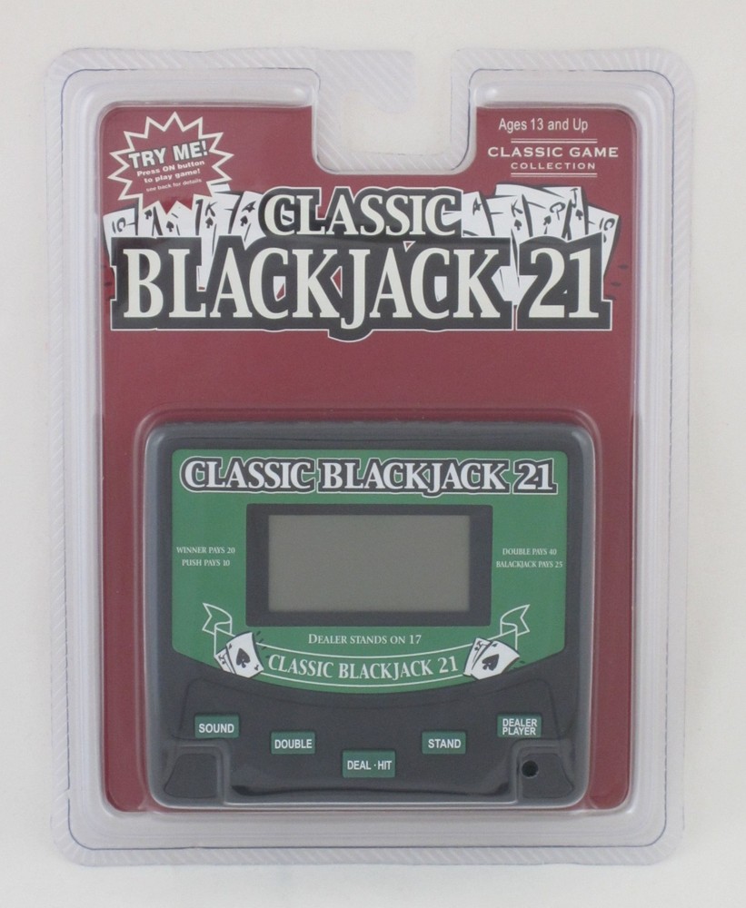 Classic Blackjack 21 Electronic Handheld Game