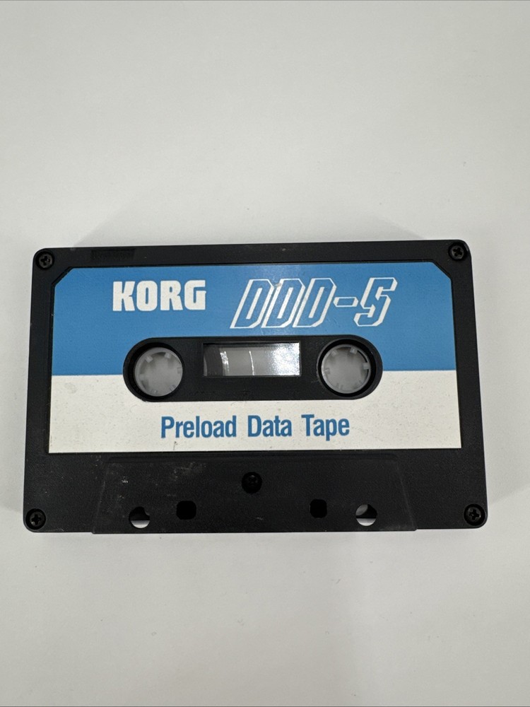 Korg - DDD-5 Preload Data Cassette Tape. Fast Shipping.
