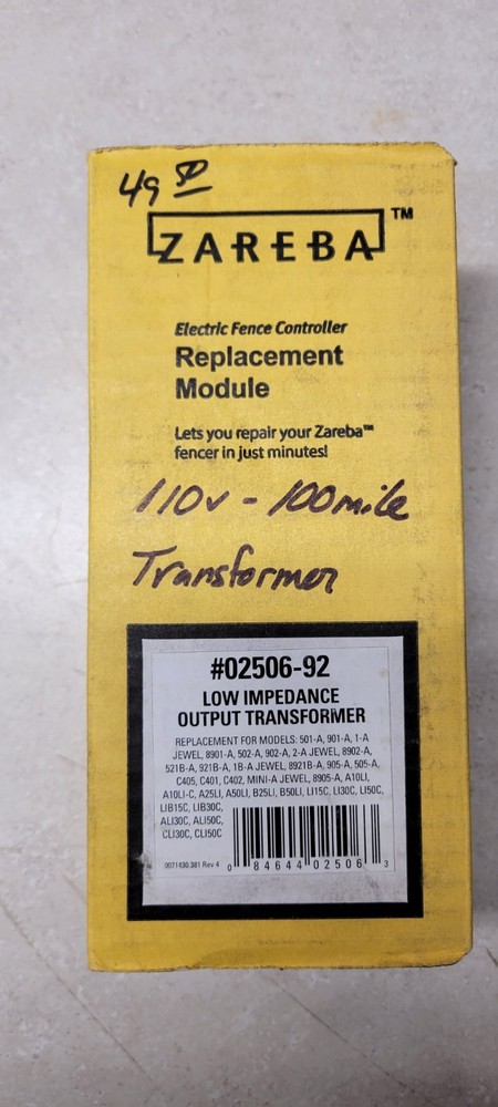 Zareba Electric Fence Controller Replacement Module 02506-92