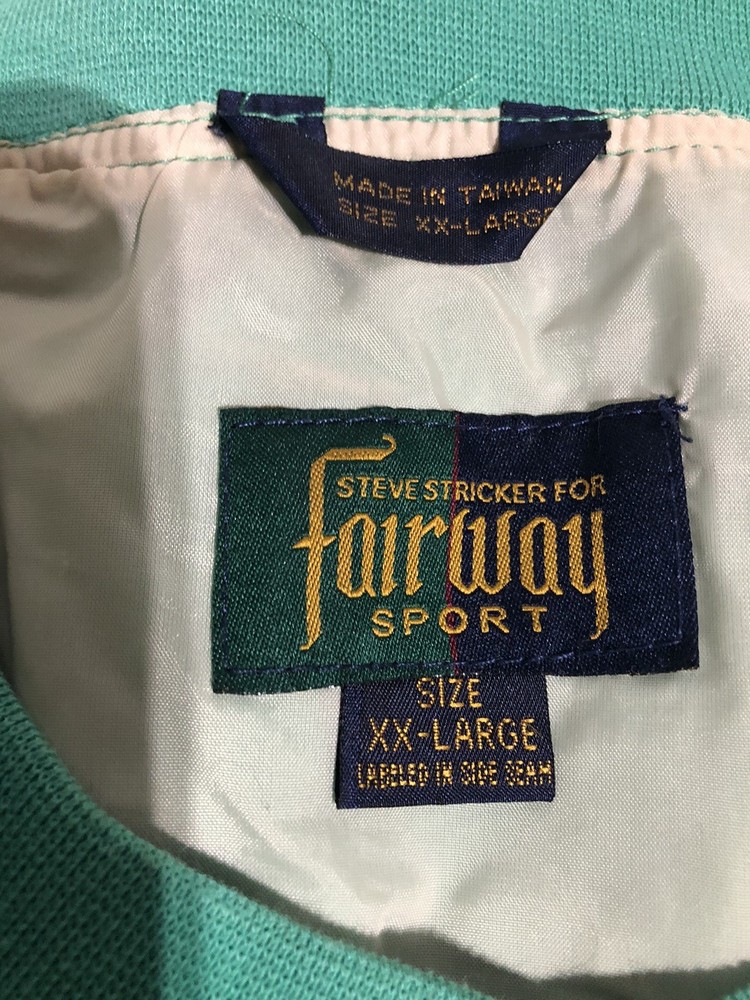 2 Vintage Steve Stricker Fairway Sport Golf Pullovers/ Windbreakers Men's 2XL