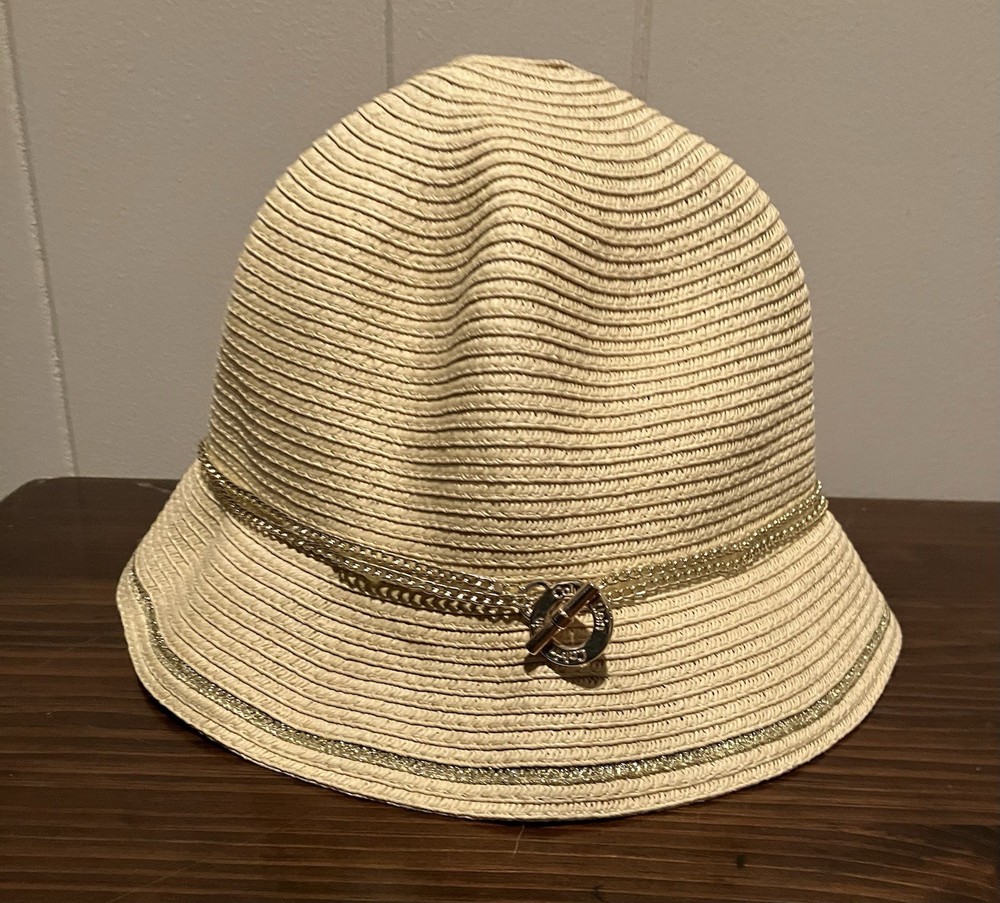 Calvin Klein Beige Woven Hat