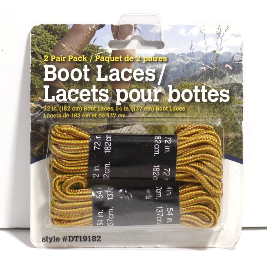 2 Pair Pack Round Boot Shoe Laces
