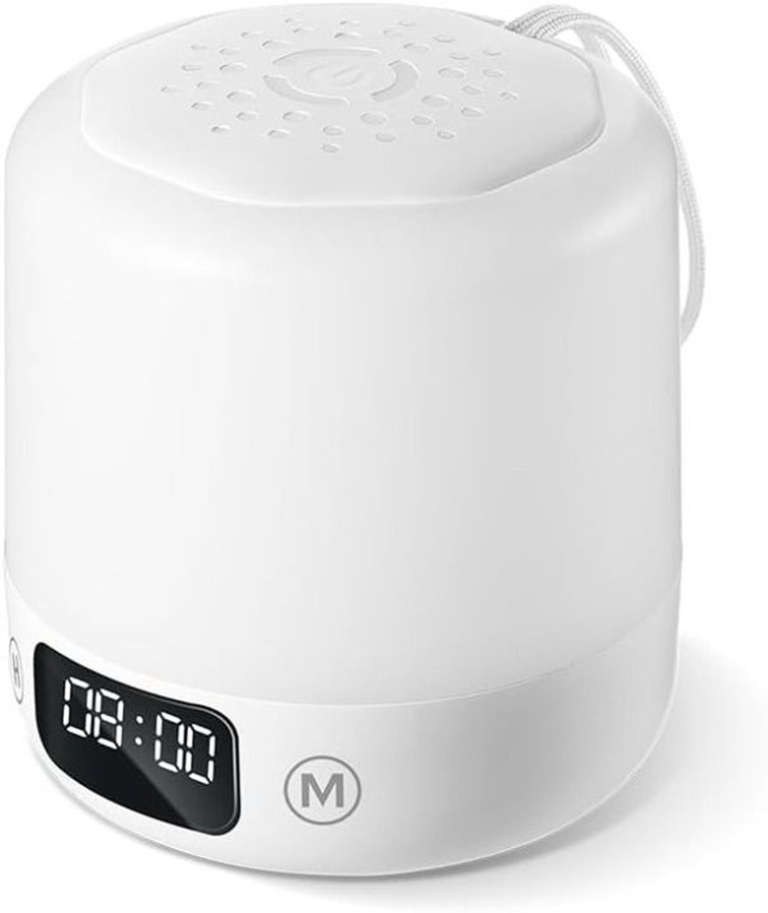 Night Light with Clock for Kids, Remote Control Dimmable Bedside Lamp