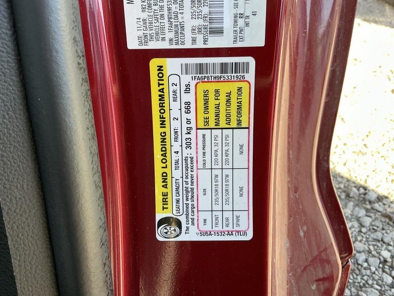 System Restraint Bag Module Floor Mounted Between Seats Fits 15-16 MUSTANG 7873