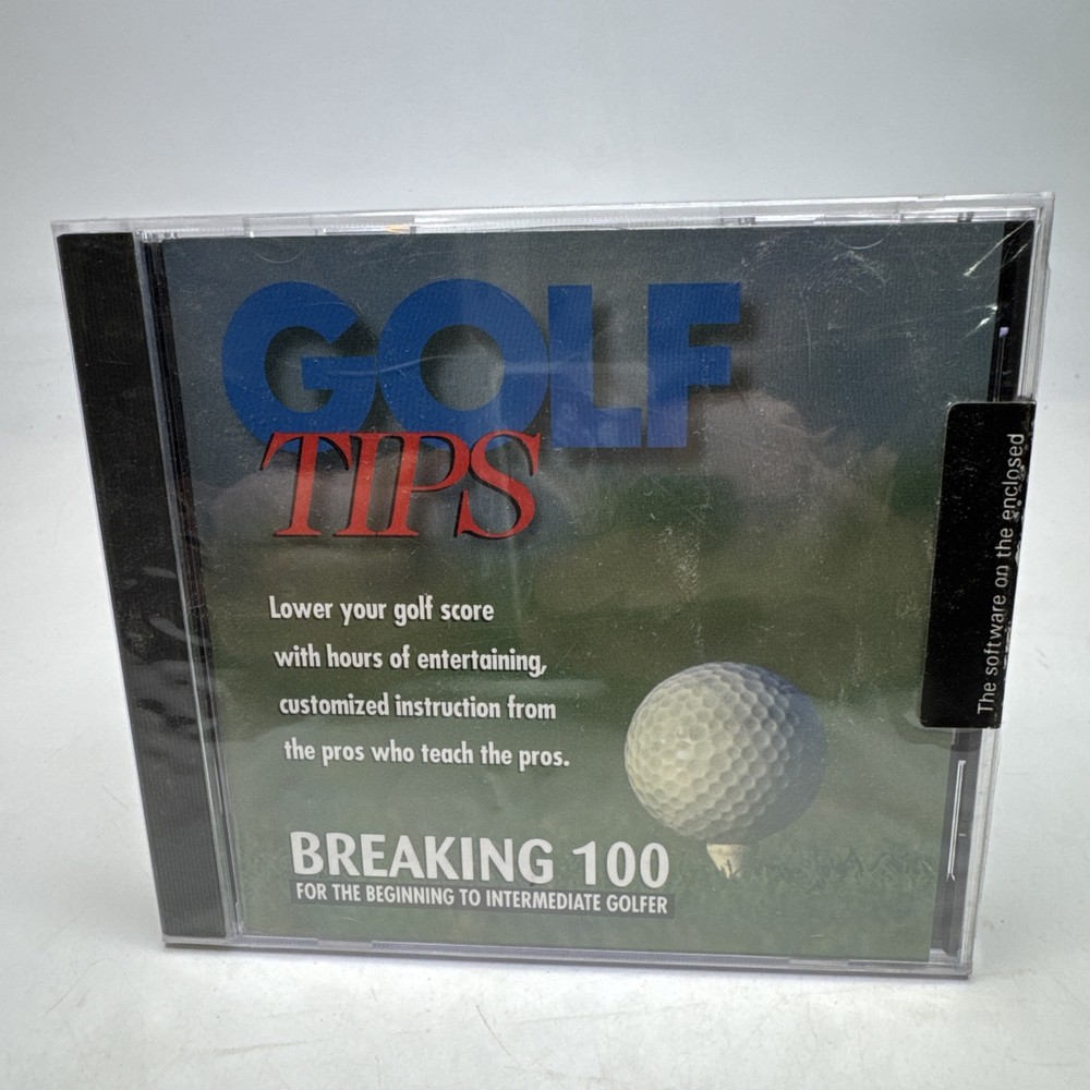 Golf Tips Breaking 100 DiAmar Interactive Beginning -Intermediate Golfer CD-ROM