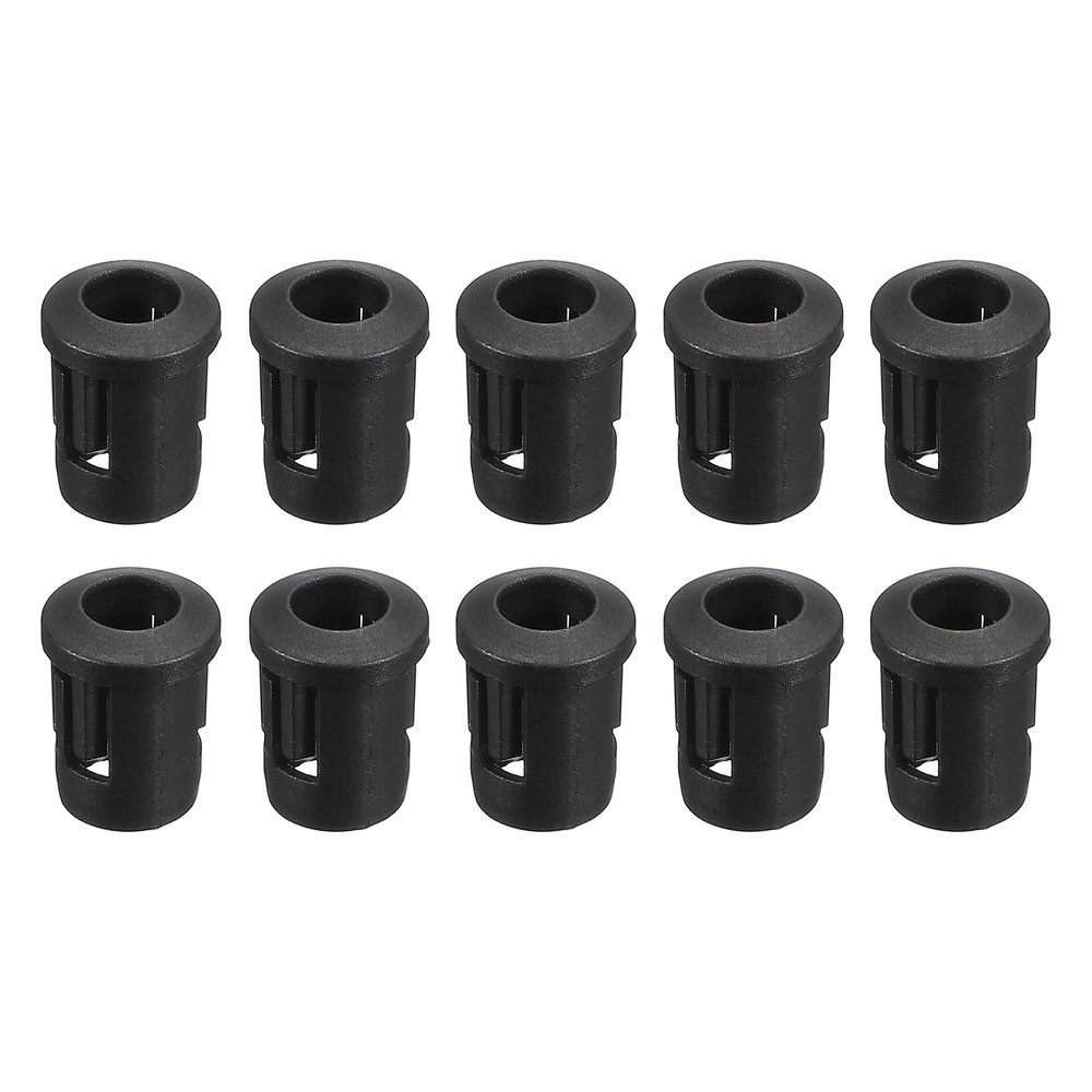 5mm LED Socket 50 Pcs - LED Lamp Holder Clip Plastic, Black