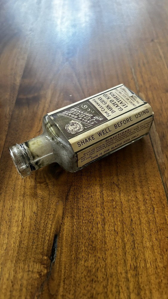 Vintage Eagle Brand Vogue DRESSING BOTTLE W/ BOX Leather Preserver