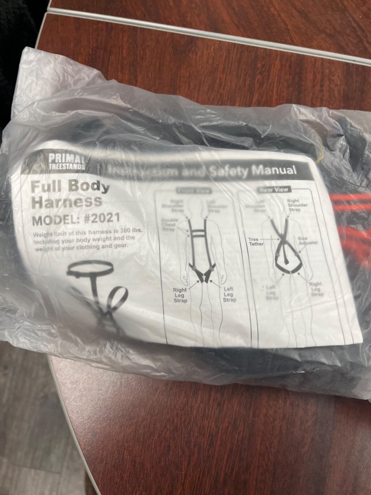 Primal Full Body Safety Harness 300 Pound Max Model 2021