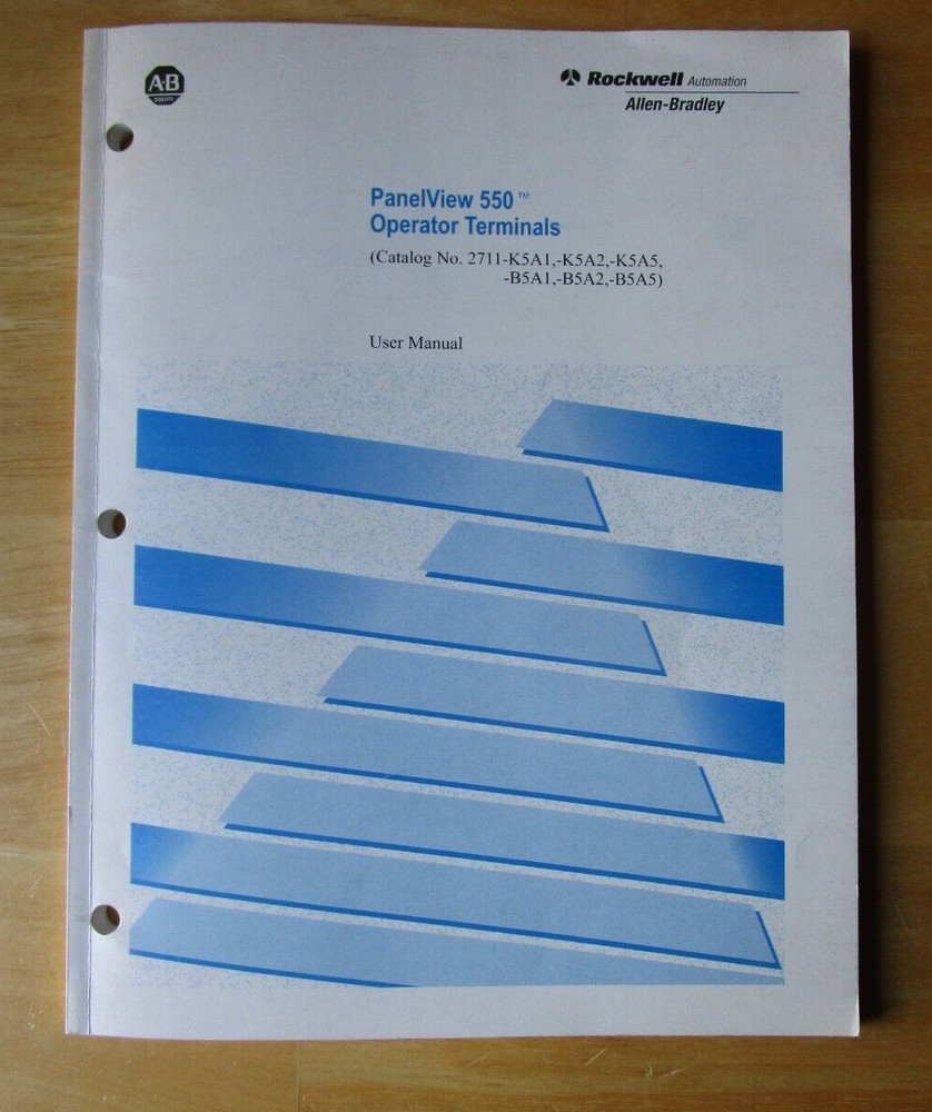 Allen Bradley PanelView 550 Operator Terminals User Manual 1994