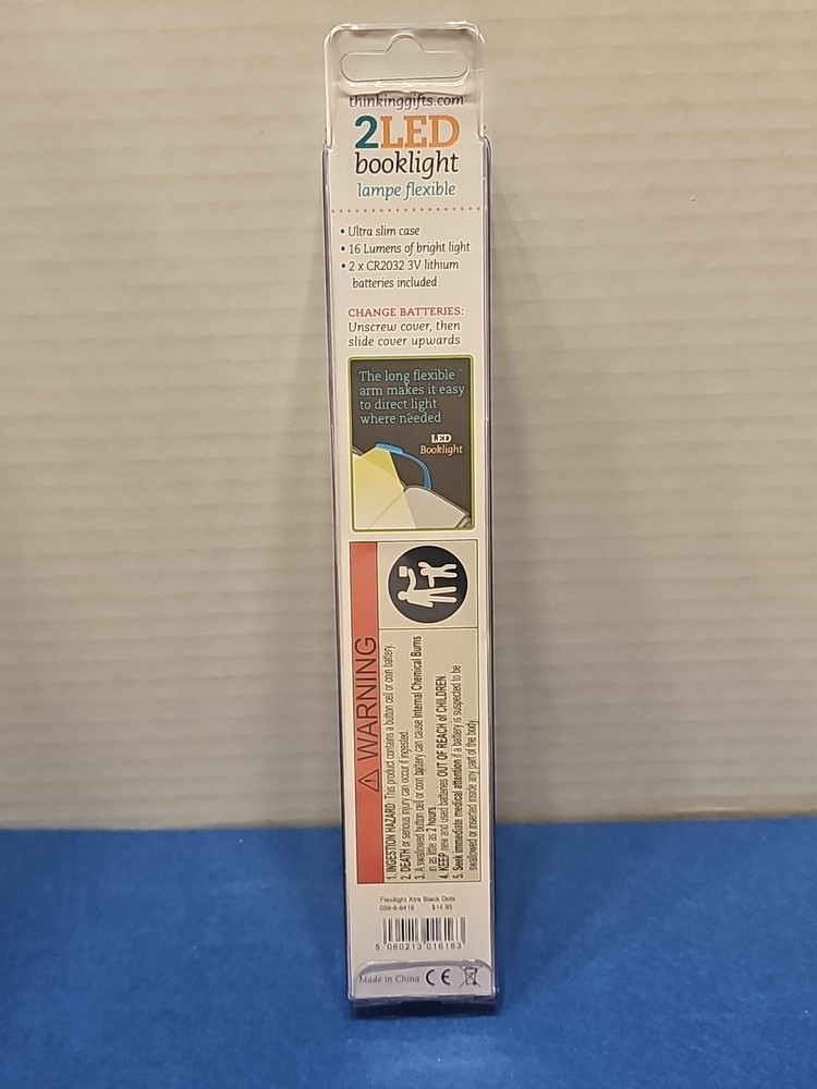 Flexilight Xtra Black Dots LED Book Light by Thinking Gifts - NEW