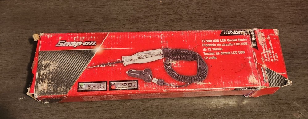 SNAP-ON Clear 12 Volt Digital Display LCD Circuit Tester