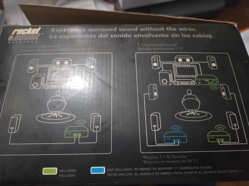 Rocketfish Rocket Boost RFRBKIT Wireless HD universal Audio Starter Kit Open Box