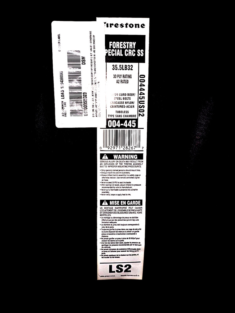 FIRESTONE FORESTRY SPECIAL LS2 35.5-32