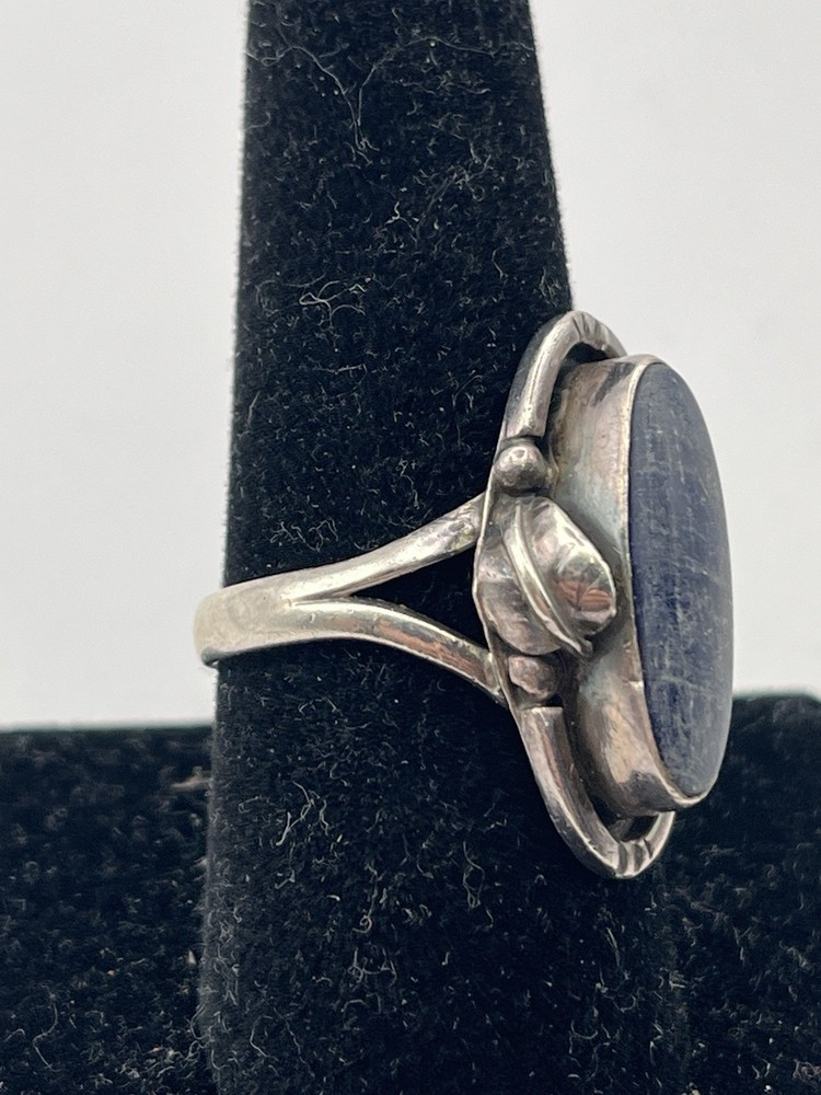 Sterling Mexico Lapis Lazuli Ring Size 9.5
