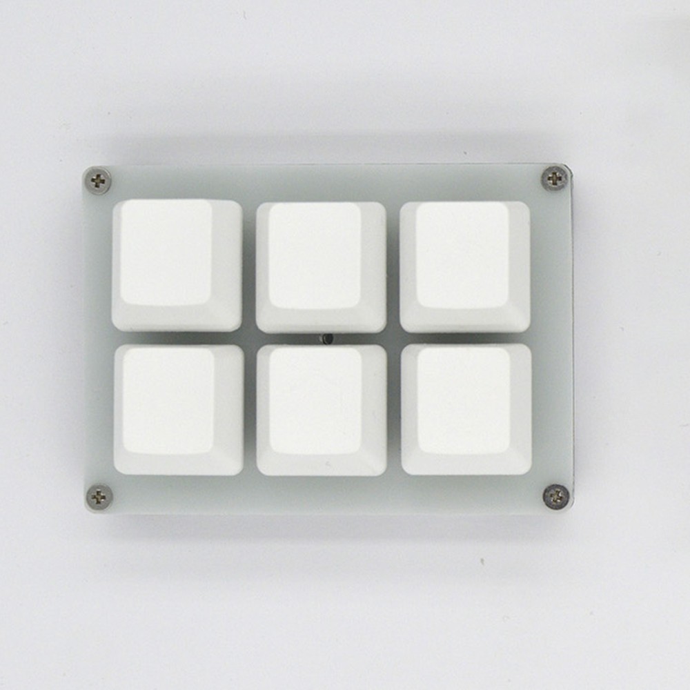 6 Keys HID Customize USB Programmable Mechanical Keyboard Macro Keypad Shortcut