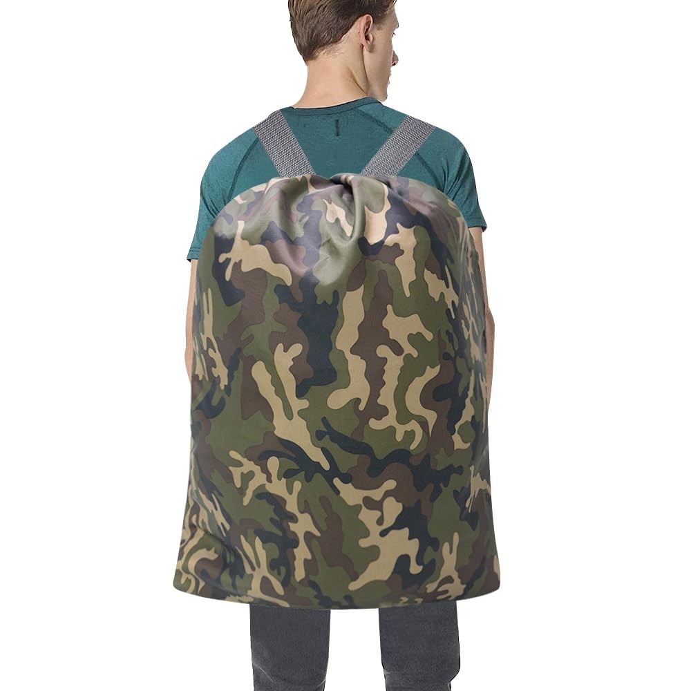 Laundry Bag Backpack 27"x 34" Sturdy Laundry Bag With Shoulder Straps Drawstring