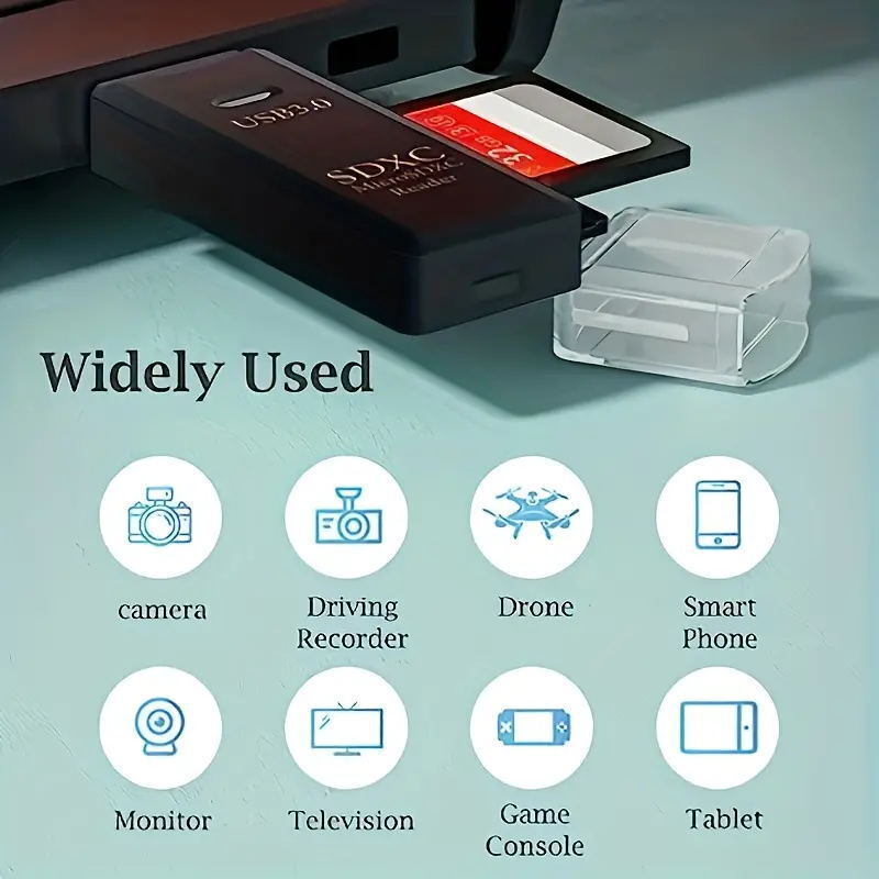 USB 3.0 SD Card Reader for PC Micro SD Card to USB Adapter Card Reader for Cam