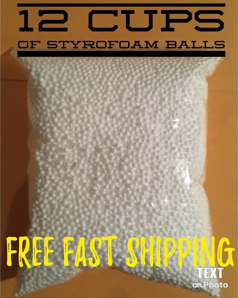 Foam Balls White Poly Polystyrene Foam balls beads slime New