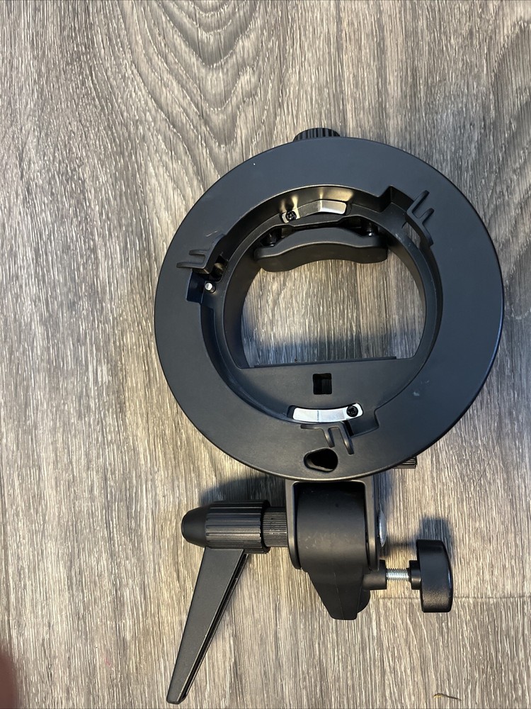 Godox S-type Bracket Bowens Mount Holder for Speedlite Flash - Black