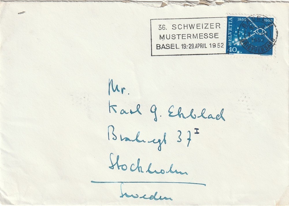 SWITZERLAND: Cover Schweizer mustermesse 1952.