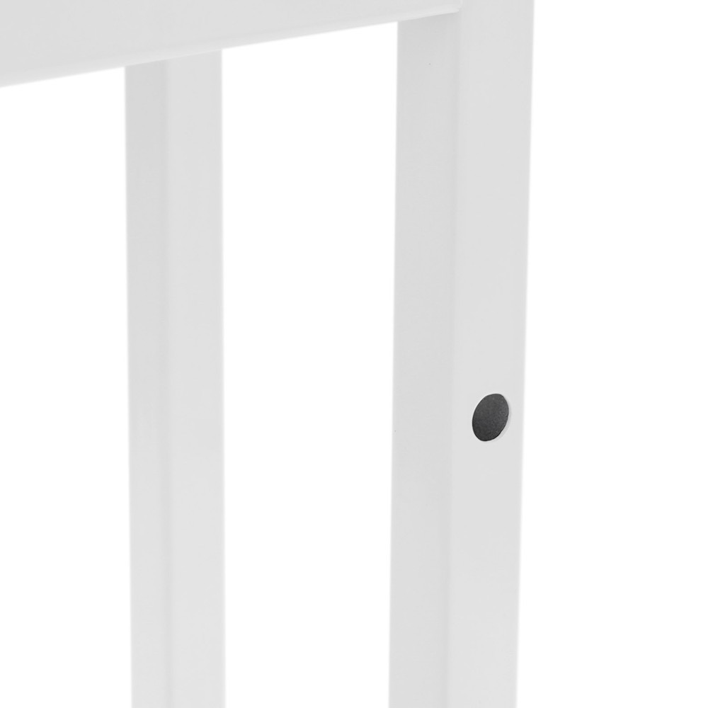 Open Shelf Bookcase, 3-Tier Display Rack, White, Baking Paint, Floor Mount