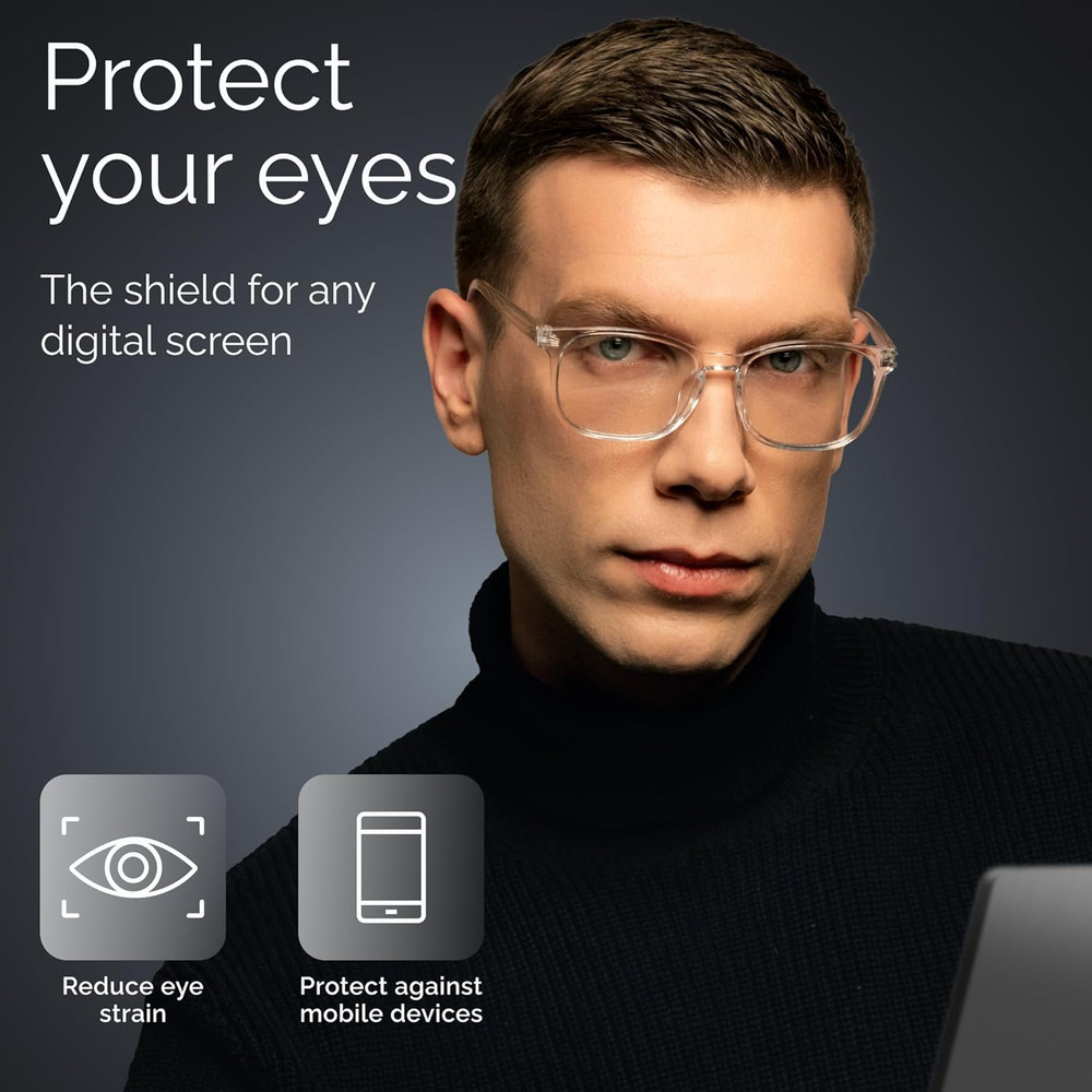 High Tech Blue Light Glasses - Advanced Blue Light Blocking Computer Glasses - S