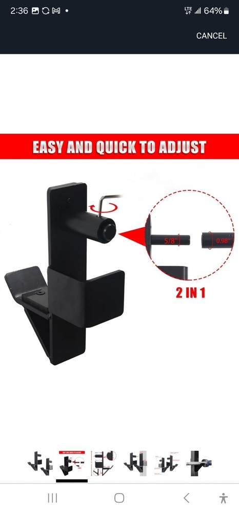 Zukam J Hook Barbell Spot