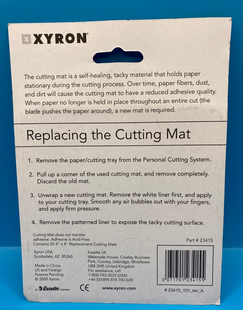 Xyron Personal Cutting System Replacement Cutting Mats