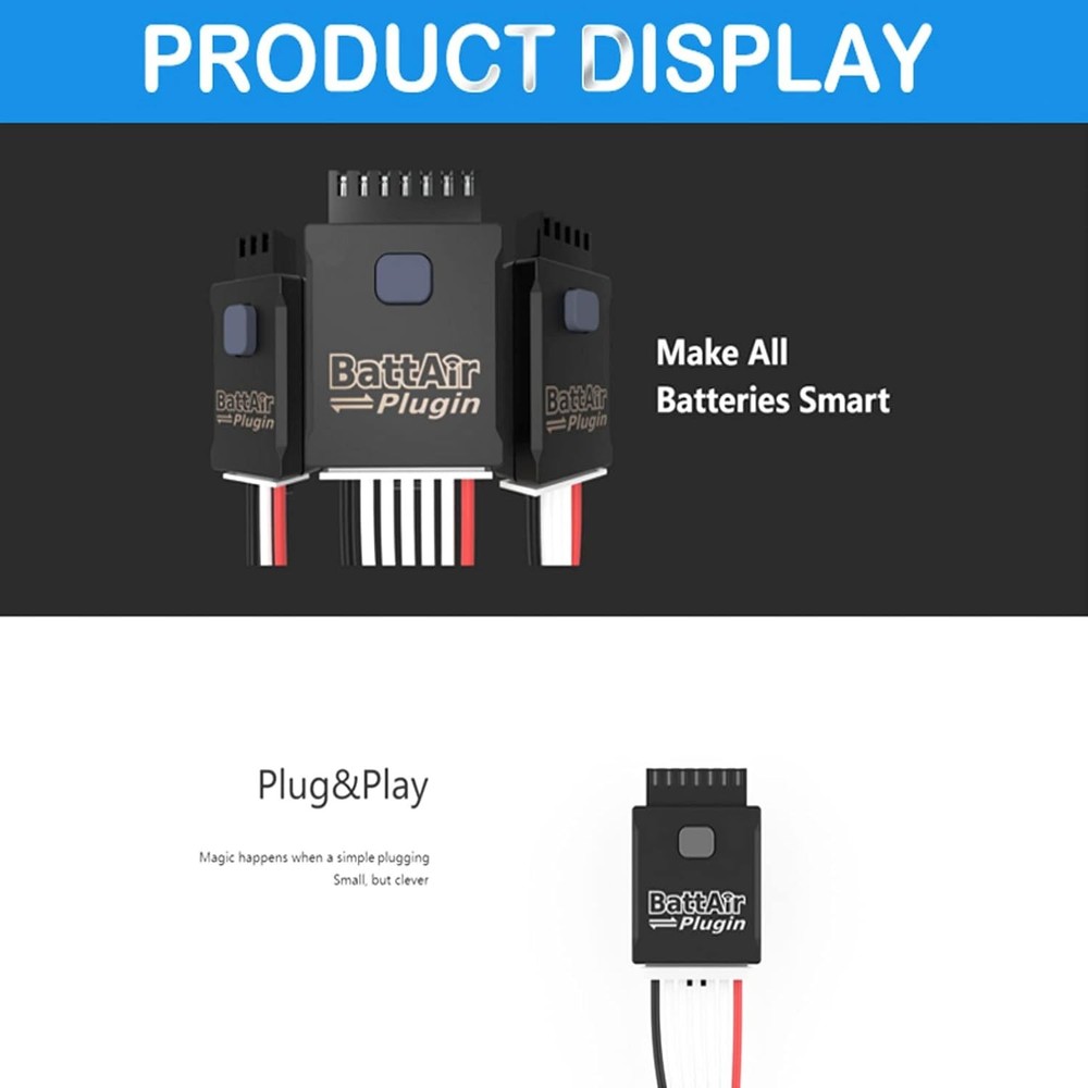 ISDT BattAir Bluetooth 2S 3S 4S 5S 6S Controller Plugin Voltage Checker APP