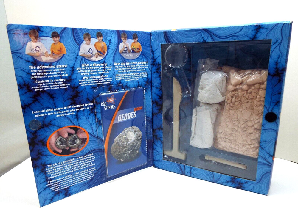GEODES MINING KIT...EDU SCIENCE...DIG AND DISCOVER TREASURES