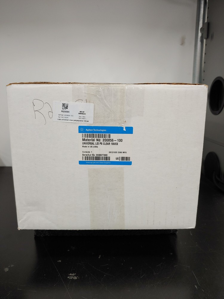 100 Box AGILENT 200856-100 Universal Lids PS Clear
