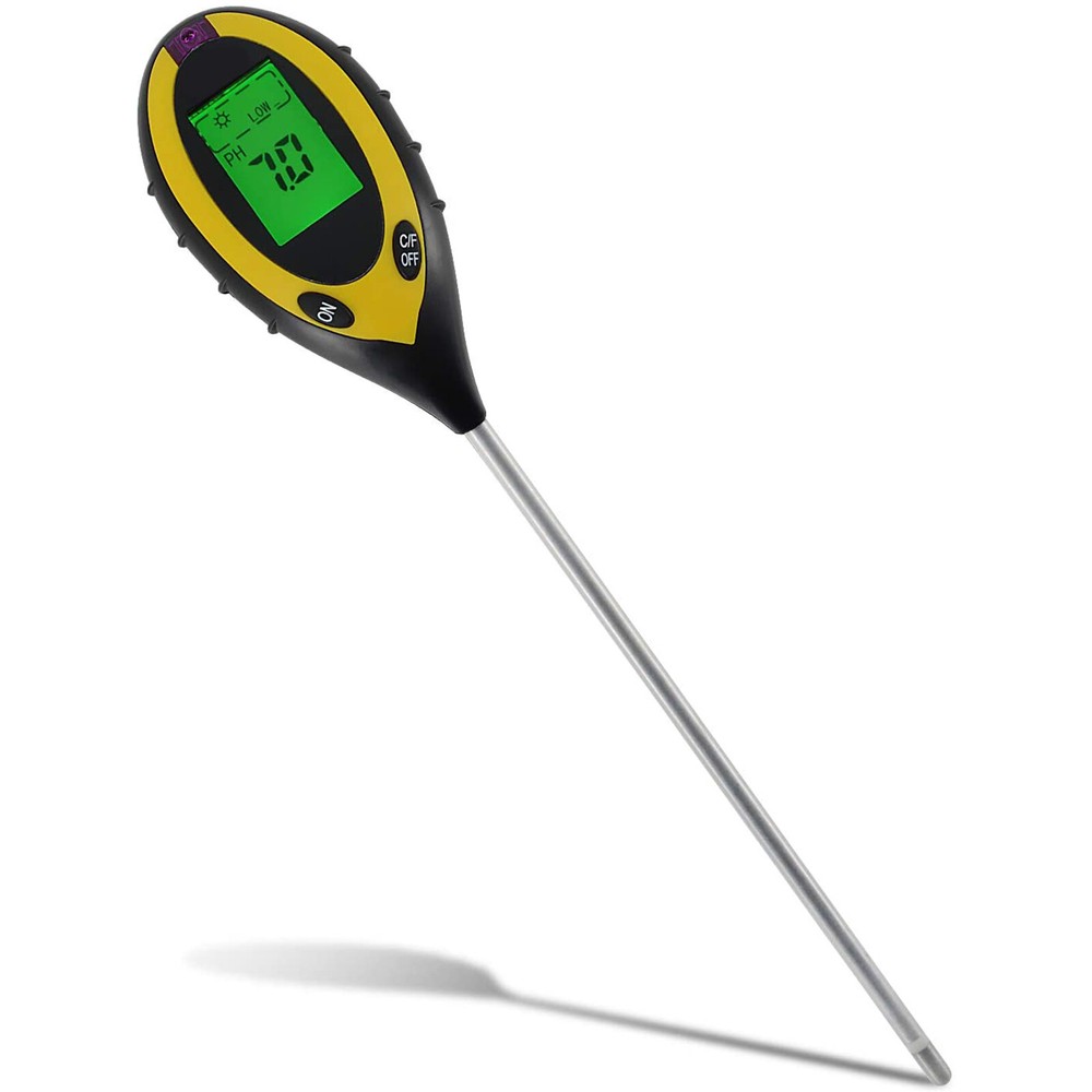 4 IN 1 Digital PH Meter Soil Tester Kit Sunlight Moisture Temperature Measuring