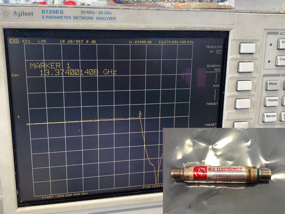 LOW PASS FILTER 13.3 GHz LOSS 0 db L-2288