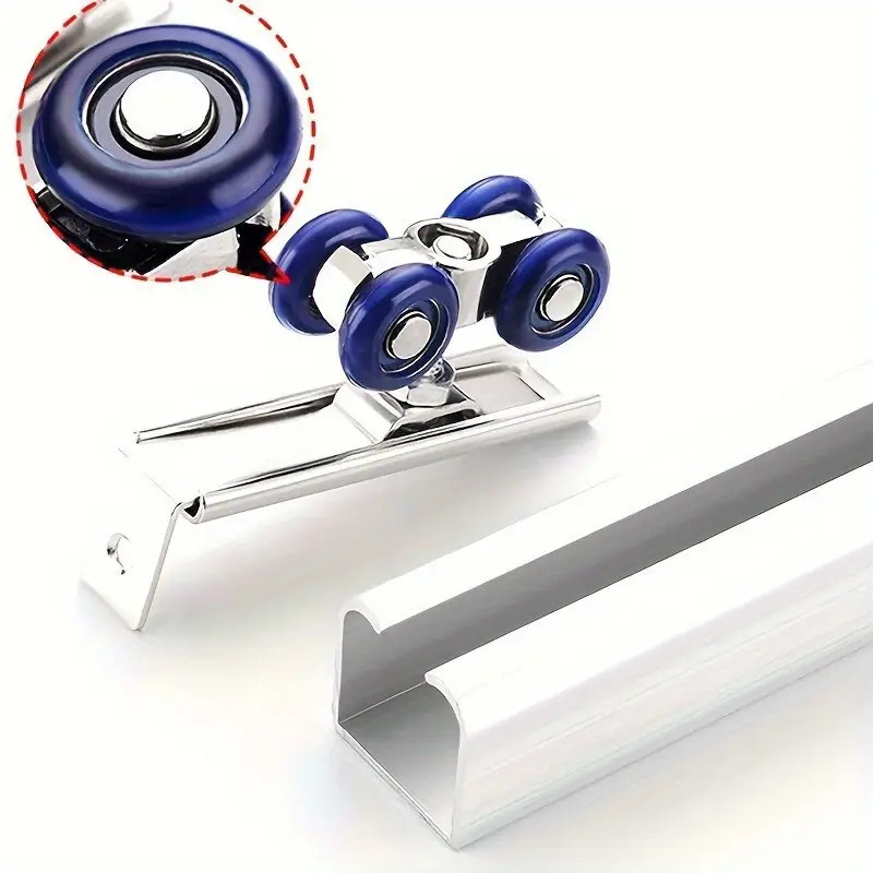 2Pcs Alloy Hardware Roller for Wooden Sliding Doors Push Pull Track Pulley