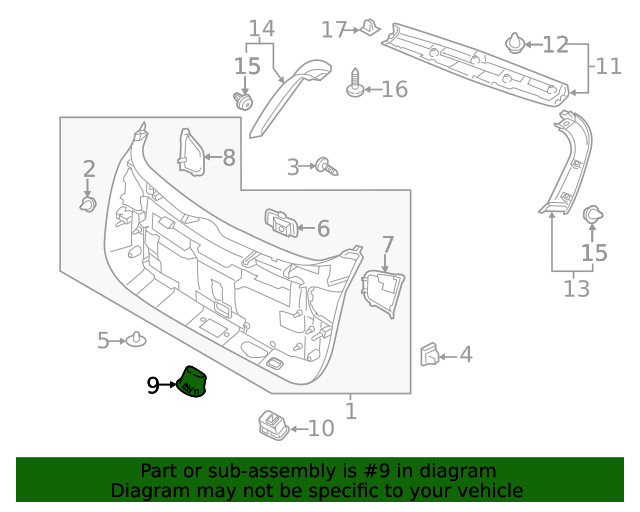 Genuine Kia Pull Handle 81792-D9000