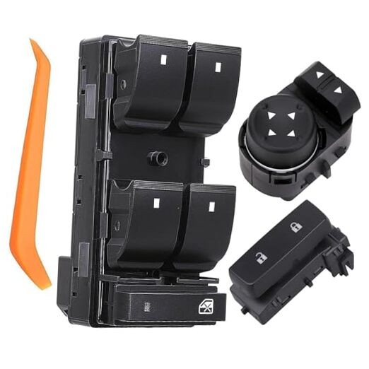 Driver Side Master Power Window Switch Set with Door Lock & Mirror Control for
