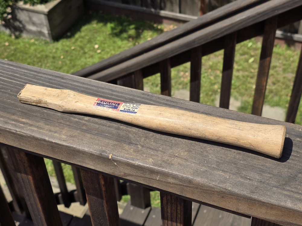 Excelsall 14" Replacement Hickory Hammer Handle  USA Vintage E105-14