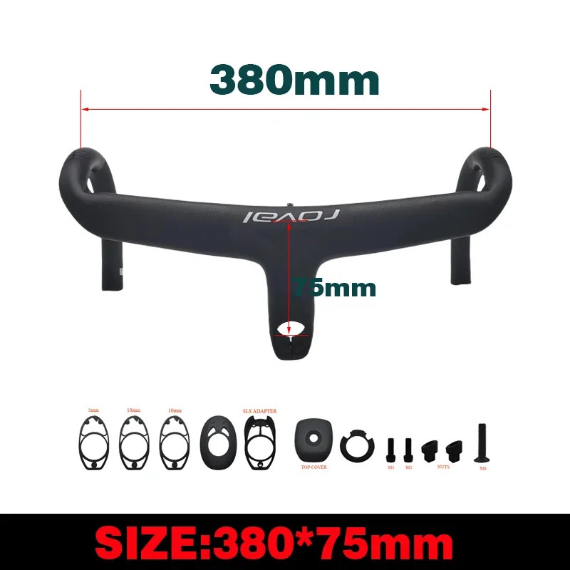 Internal Road Bicycle Drop Handlebar Integrated Carbon Cockpit Di2 Handlebar