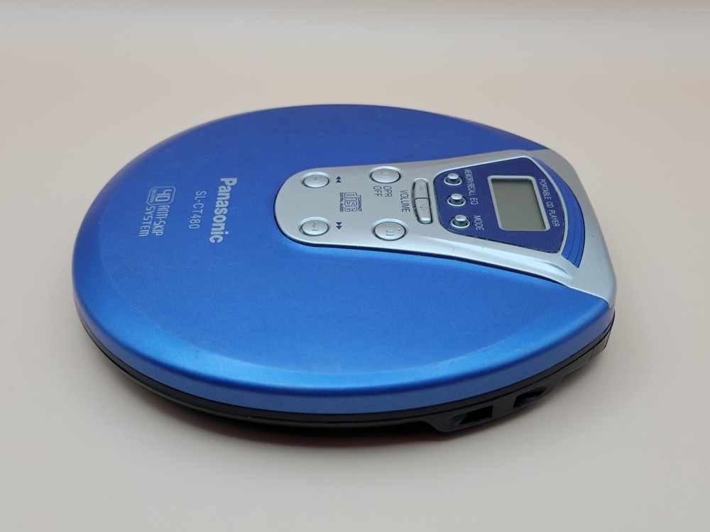 *READ DESCRIPTION*Panasonic SL-CT480 CD Player 40 Sec Anti-Skip System - Blue