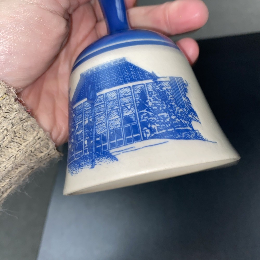 Hersheys Chocolate World Bell Blue And Cream Dinner Bell
