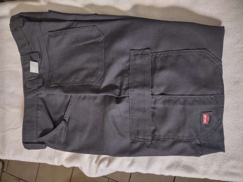 Red Kap Gray Work Pants PT2ACH3 32x30 Polyester Cotton Construction Men