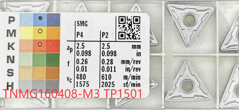 10 PCS  ORIGINAL  INSERTS      TNMG160408-M3 TP1501