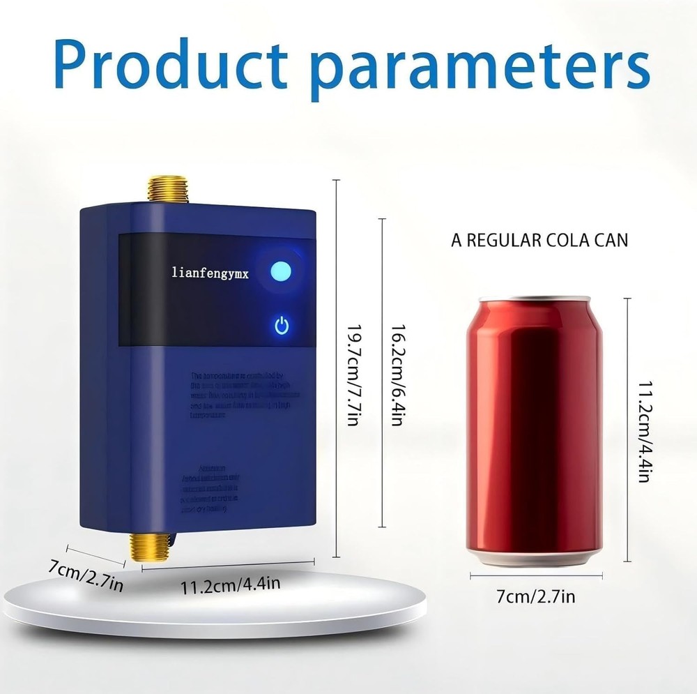 3000W Tankless Water Heater 110V, Electric Instant Hot Water Heater Under Sink,