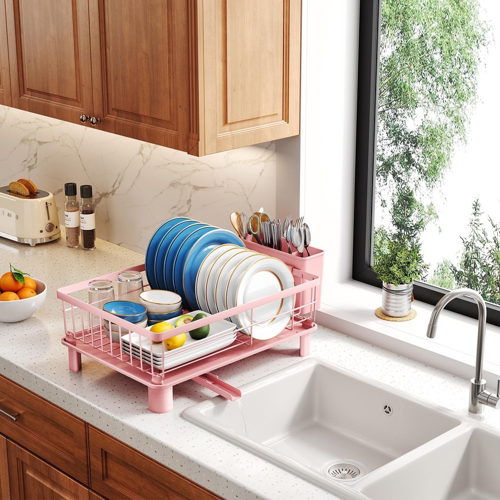Dish Drying Rack - Small Dish Rack for Kitchen Counter, Stainless Steel Dish ...