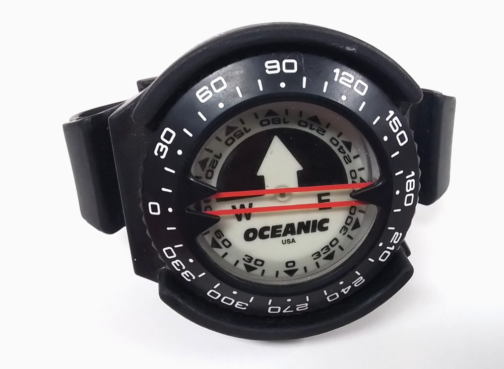 Oceanic Submersible Compass Puck Module Scuba Dive Wrist Band