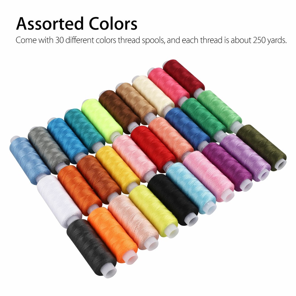 39 pcs Polyester Sewing Thread Assorted Color Spool Set Yarn Sewing Stitching