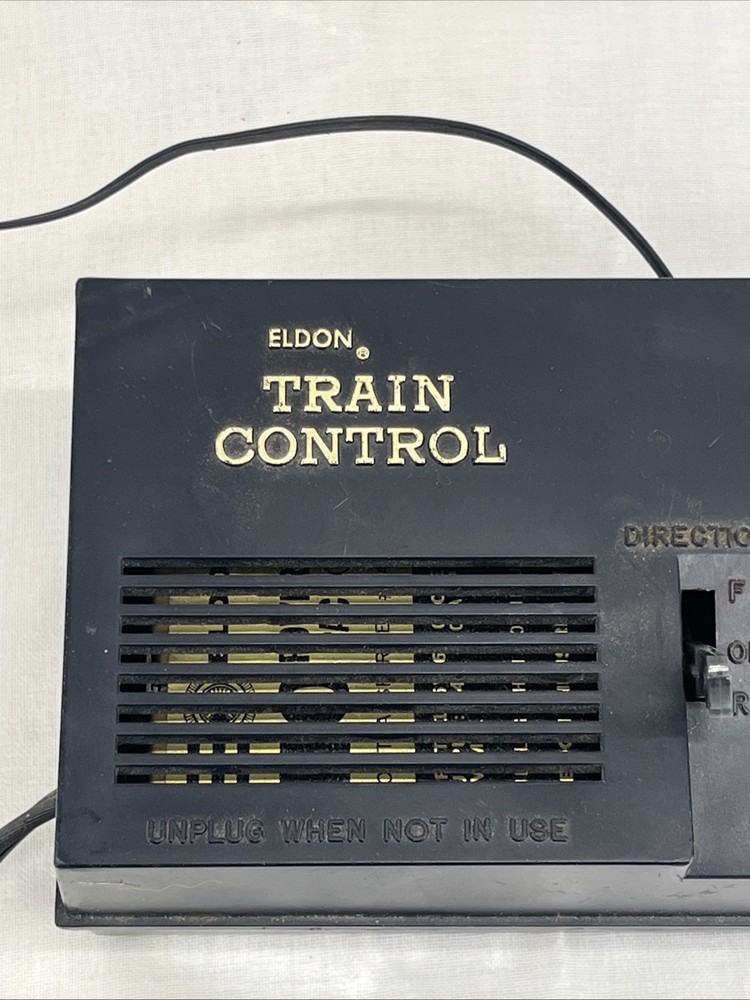 Push Whistle HO Transformer ELDON Model TRAIN CONTROL 12V power pack Untested