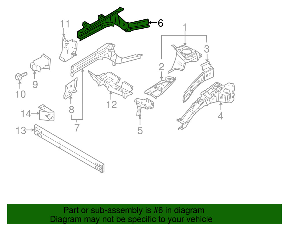 Genuine Nissan Inner Rail G5111-5SAMA